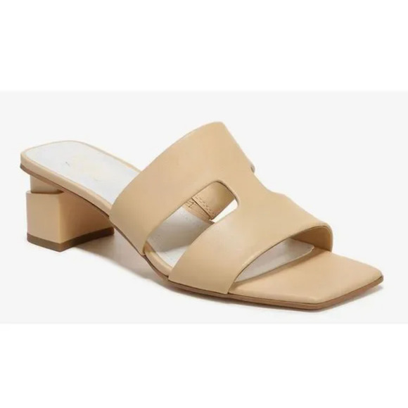 Franco Sarto Kirsi Heels 11 Beige Cream Tan NWOT Heels Pumps Square Toe Slip On - Picture 1 of 7